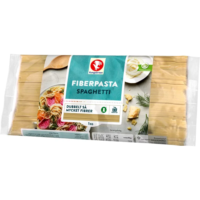 Spaghetti Ljus fiberpasta 1kg Kungsörnen