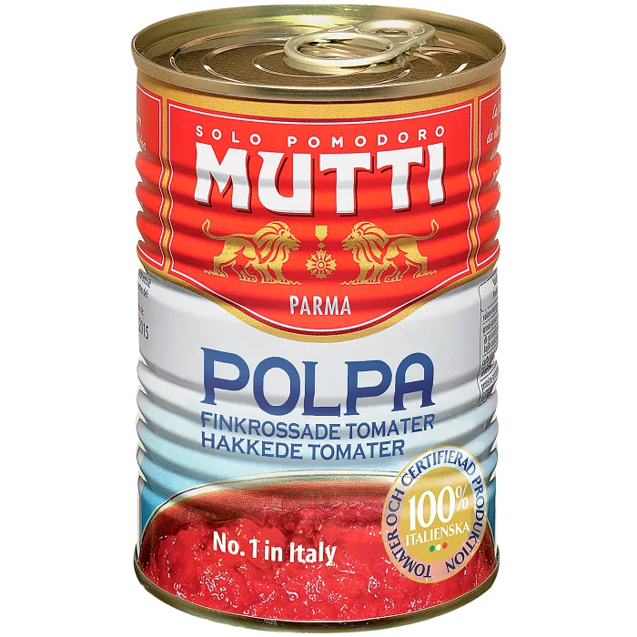 Finkrossade Tomater Polpa 400g Mutti