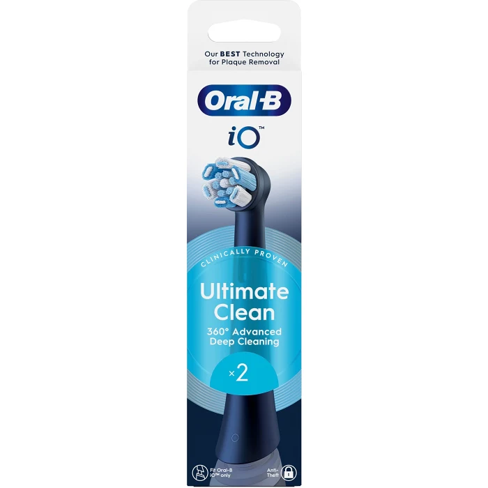Tandborsthuvud iO Ultimate Clean Black 2-p Oral-B