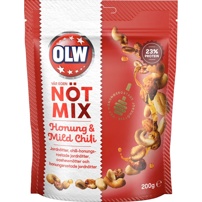 Nötmix Honung & Mild Chili 200g OLW