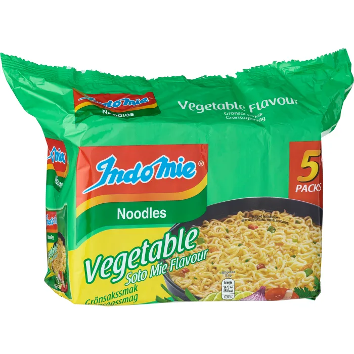 Snabbnudlar Grönsak 5-p 375g Indomie