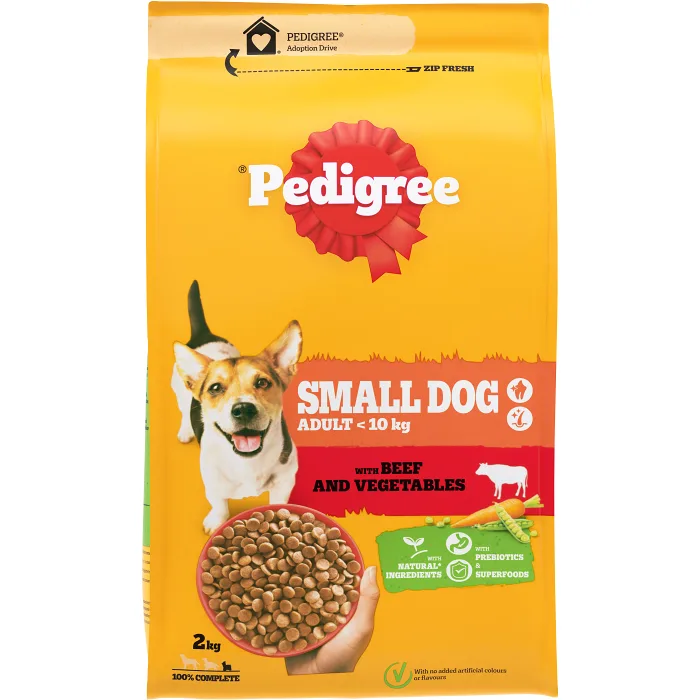 Hundmat Mini Oxe&Grönsaker med oxe 2000 Gram Pedigree