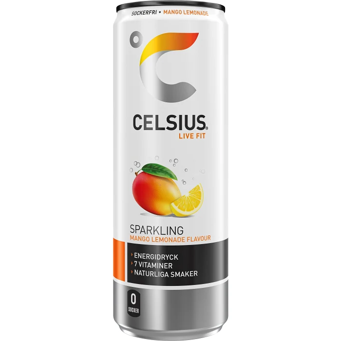Energidryck Mango Lemonade 355ml Celsius