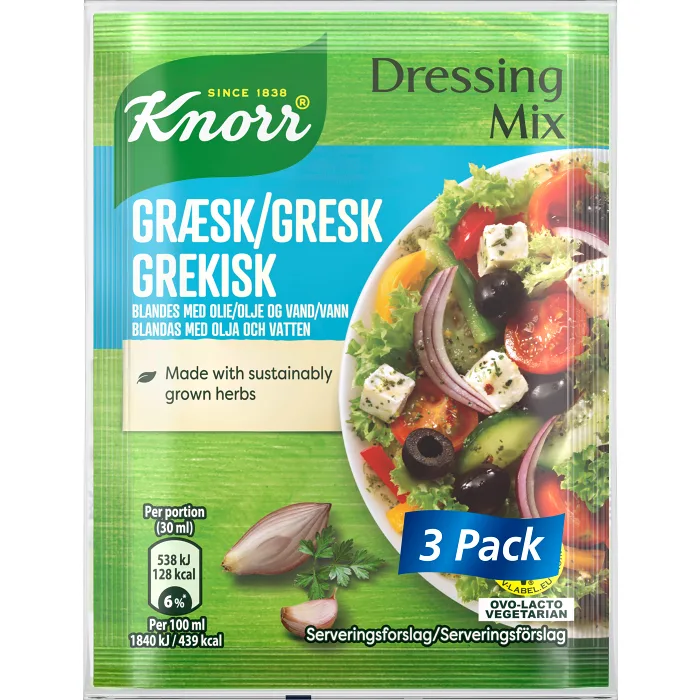 Dressingmix Grekisk 3-p Knorr