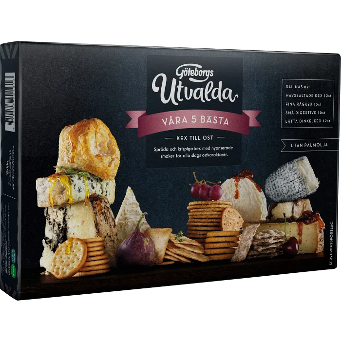 Våra fem bästa kex till ost 170g Göteborgs utvalda