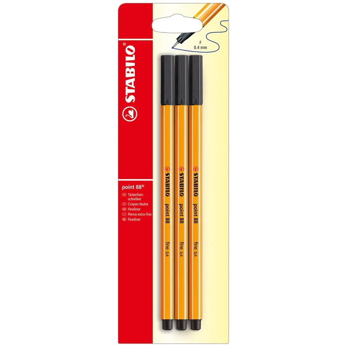 Point 88 Svart 3-p Stabilo