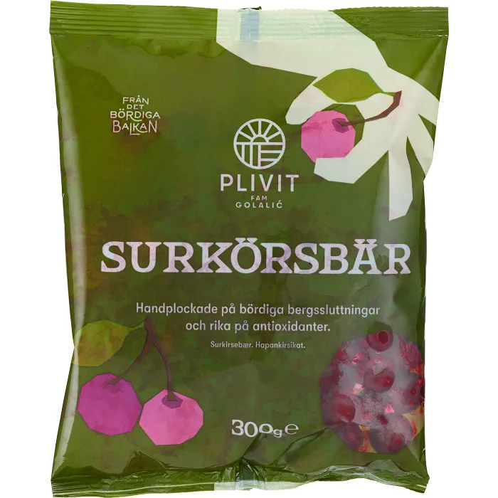 Surkörsbär 300g Plivit