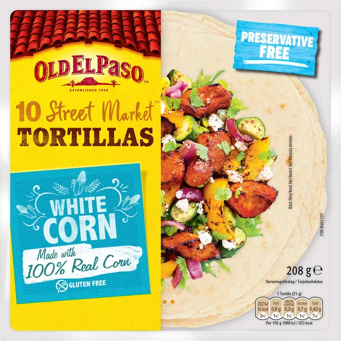 Majstortilla Glutenfri 10-p 208g Old el Paso