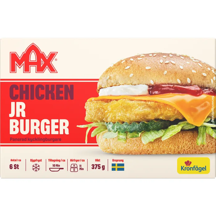 Chicken Jr Burger 375g Kronfågel