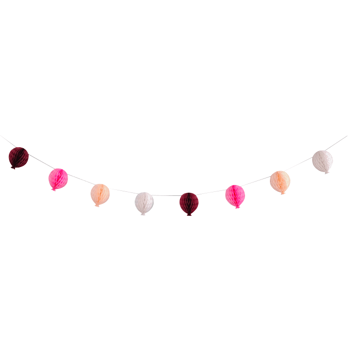 Girlang ballong rosa