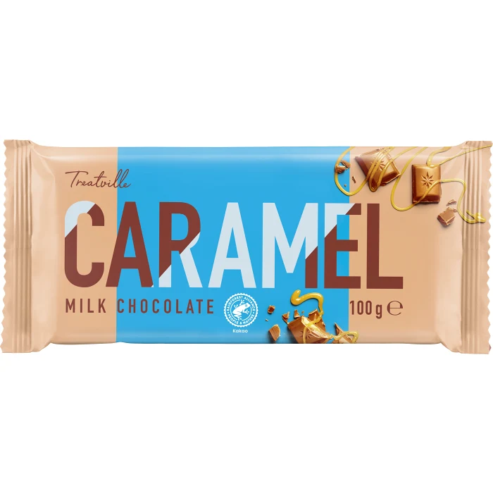 Caramel Milk Choco 100g Treatville