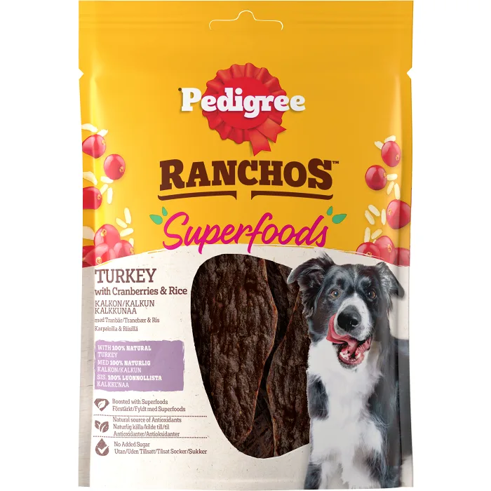 Hundgodis Superfoods Turkey 70g Pedigree
