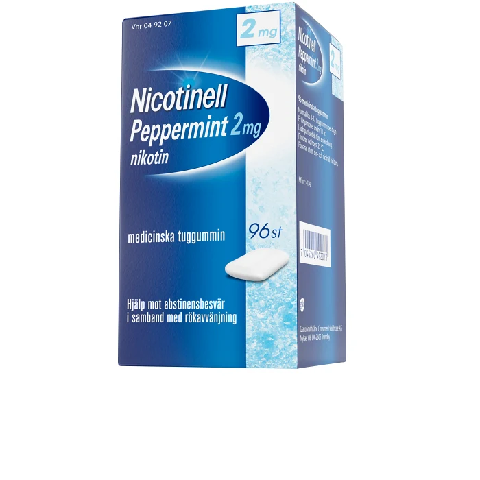 Nicotinell Pepparmint Medicinskt tuggummi 2mg 96-p