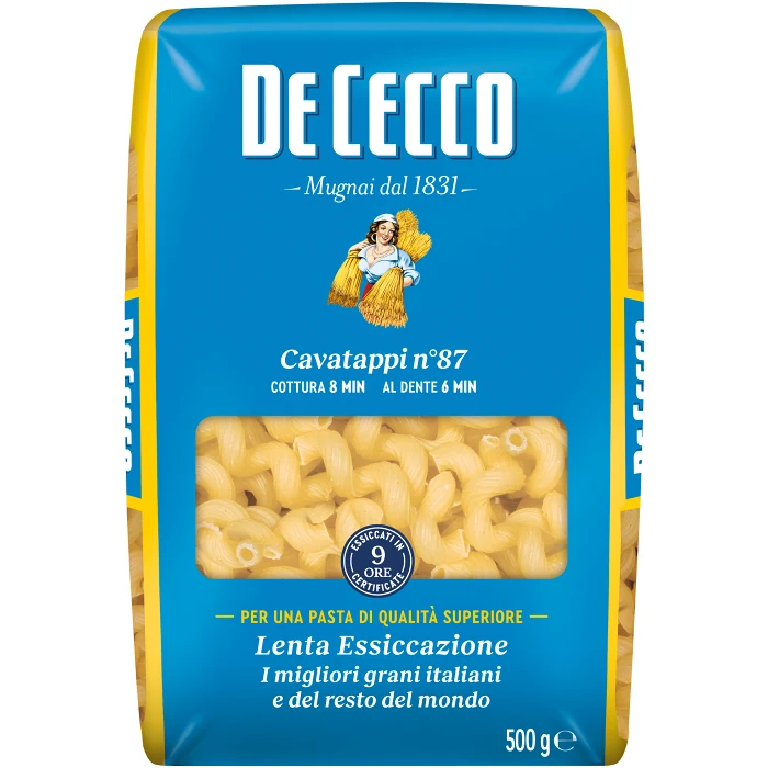 Pasta Cavatappi 500g De Cecco