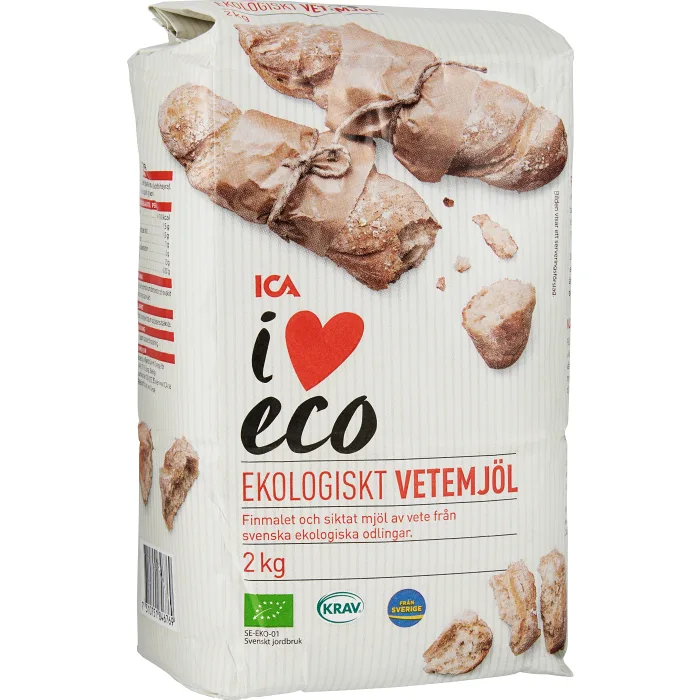 Vetemjöl 2kg KRAV ICA I love eco