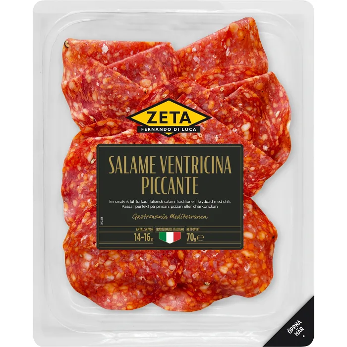 Salami Ventricina Piccante 70g Zeta