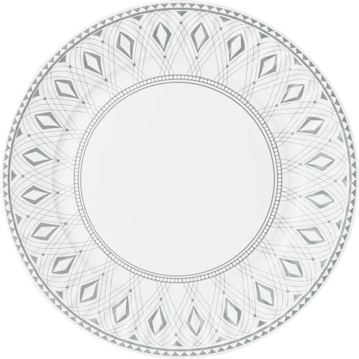 Tallrik Saga silver 26cm 8-p ICA