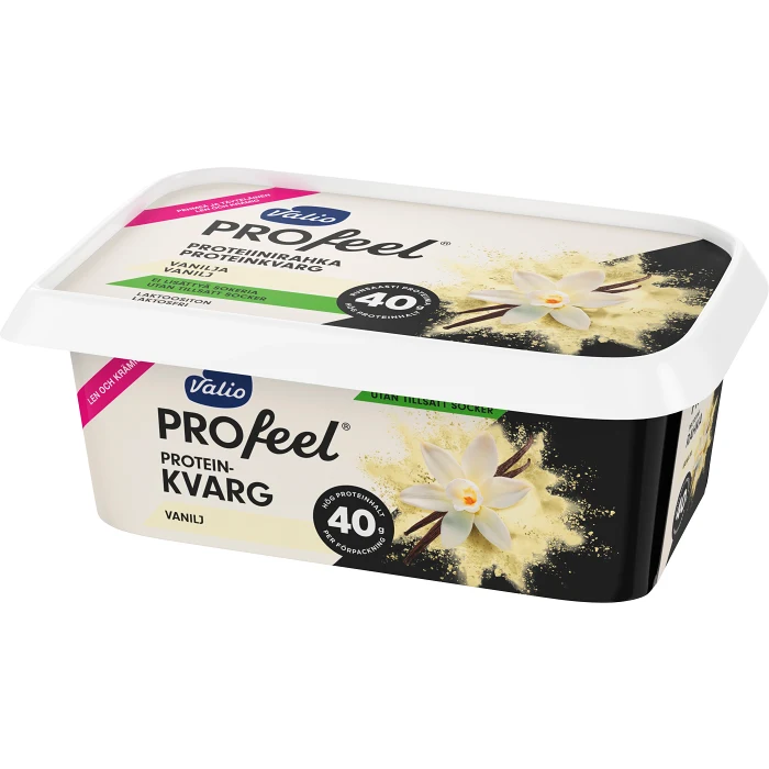Proteinkvarg Vanilj Laktosfri 0,4% 400g Valio