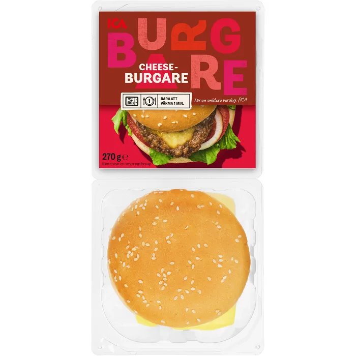 Cheeseburgare 2-pack 270g ICA