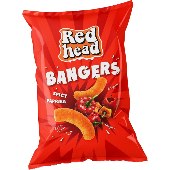 Ostbågar Spicy paprika 100g Redhead