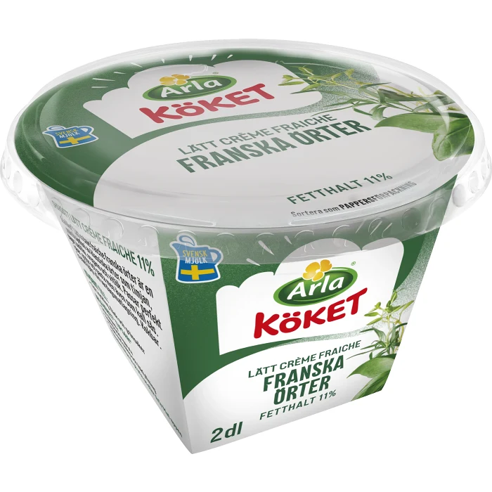Lätt Crème fraiche Franska Örter 11% 2dl Arla Köket®