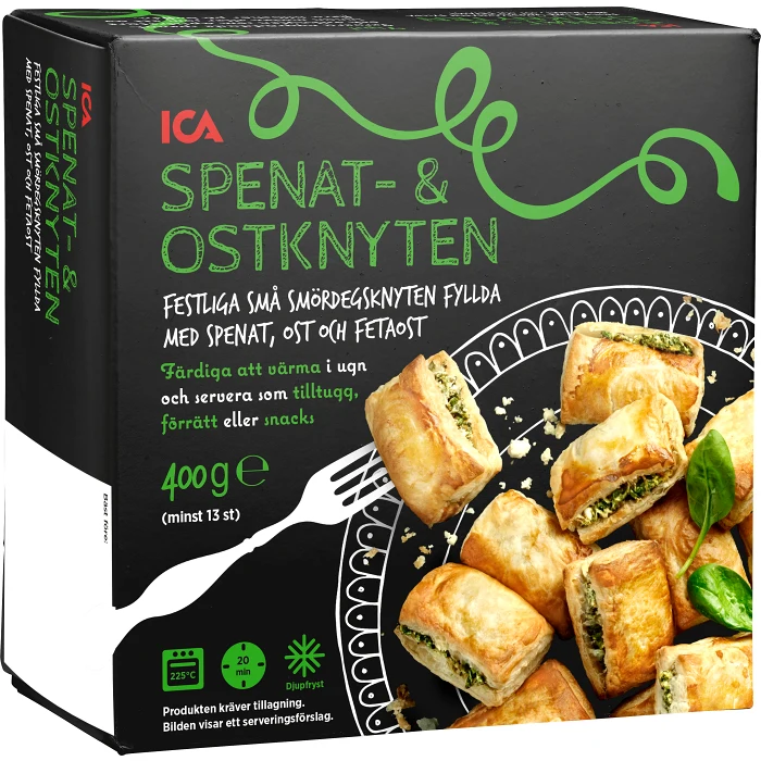 Spenat- & ostknyten Fryst 400g ICA