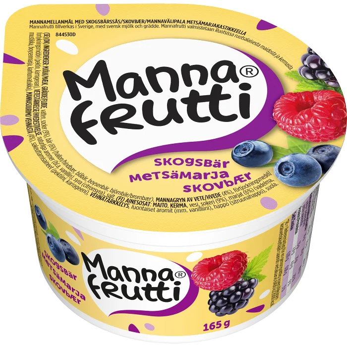 Mellanmål Skogsbär 165g Mannafrutti