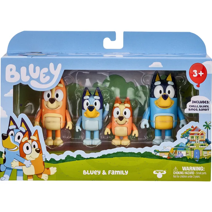Bluey Figurer 4-p