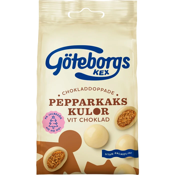 Pepparkakskulor Vit Choklad 120g Göteborgs