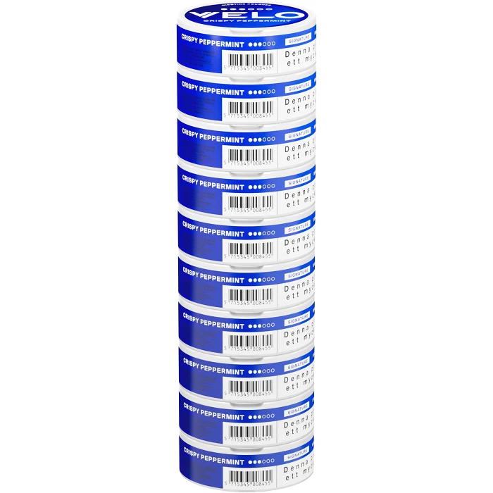 Velo Crispy Peppermint Mini Stock