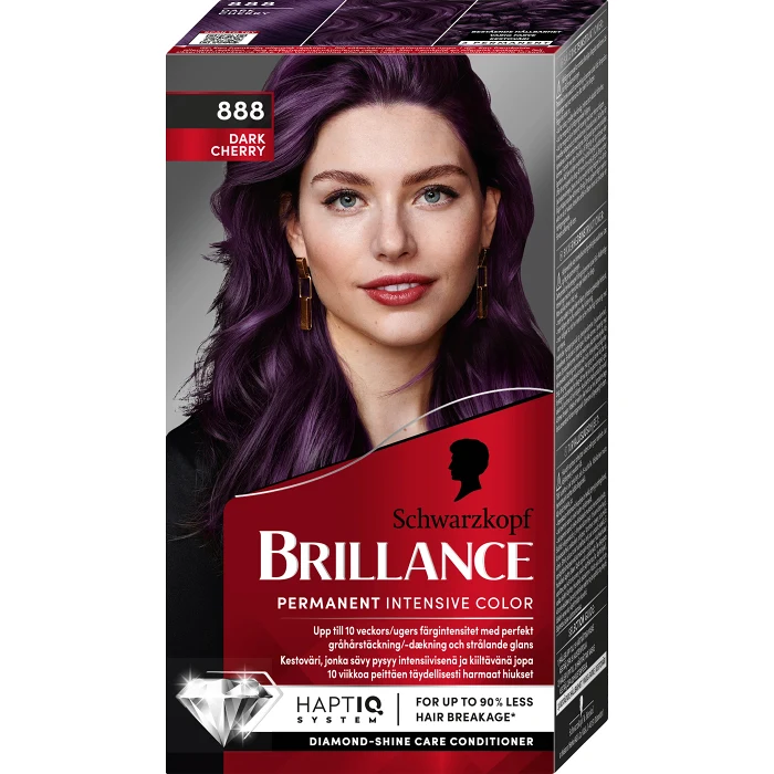 Hårfärg 888 Dark Cherry 1-p Brillance Schwartzkopf