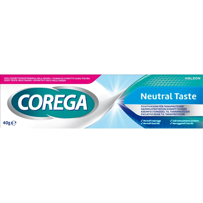 Neutral taste Protesfixativ 40g Corega