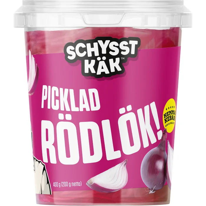 Picklad rödlök 400g Schysst käk