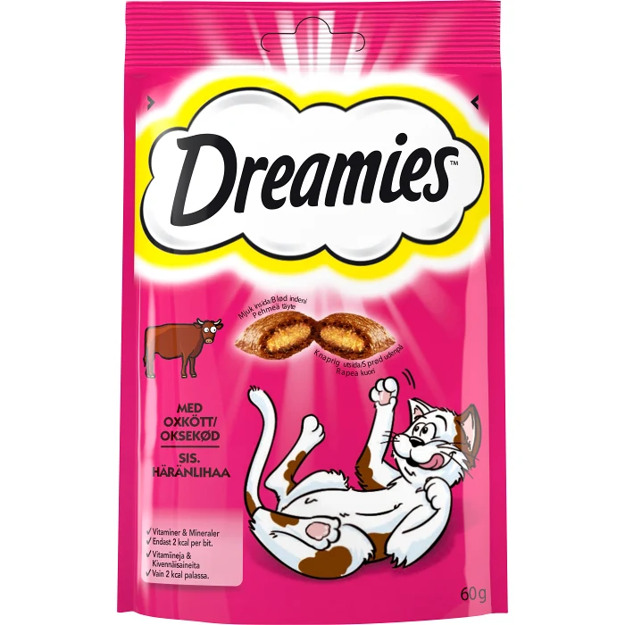 Kattgodis Oxkött 60g Dreamies