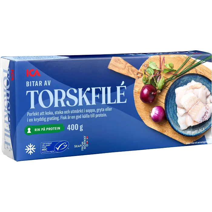 Torskfilé MSC Fryst 400g ICA