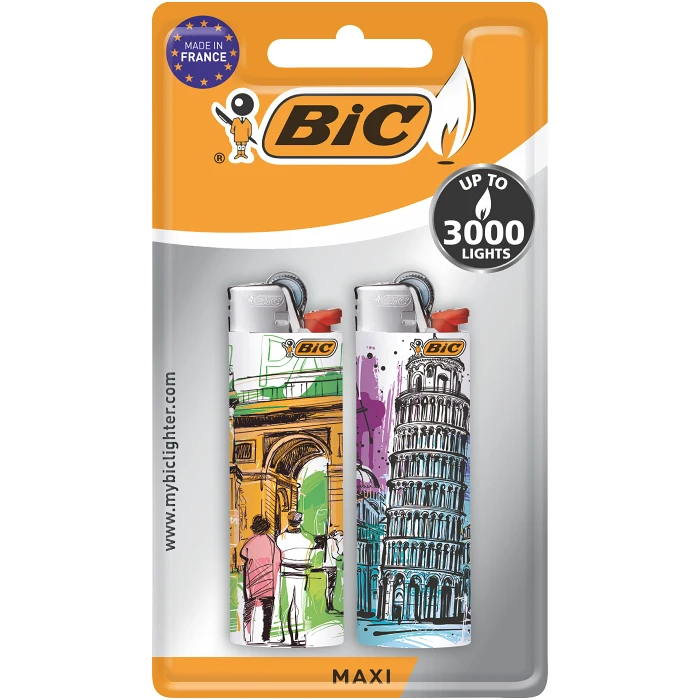 Maxi Motiv Tändare 2-p Bic
