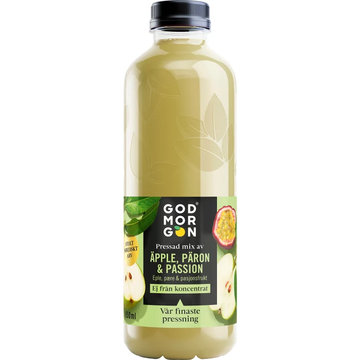 Fruktdryck Äpple Päron Passionsfrukt 850ml God Morgon