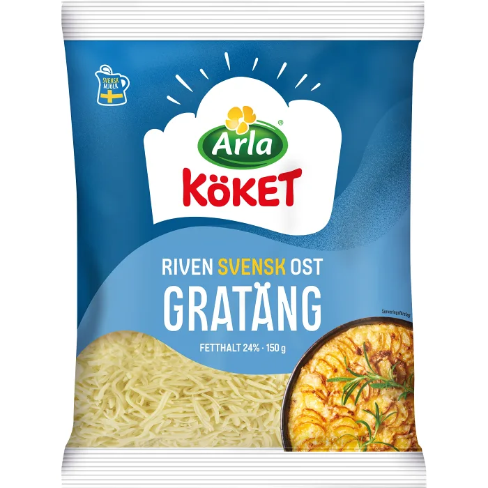 Gratängost riven 24% 150g Arla Köket®