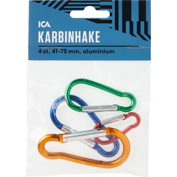 Karbinhake 4p olika storlekar ICA