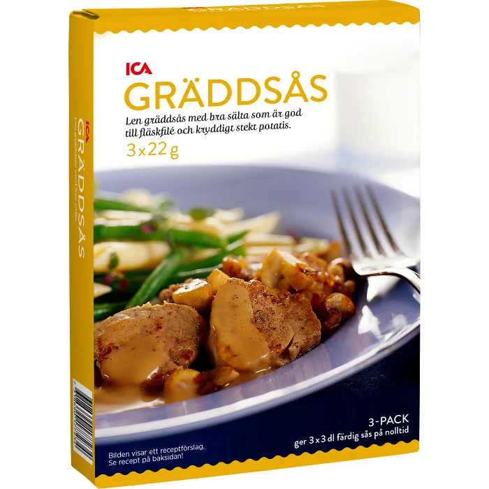 Gräddsås 3-p 900ml ICA