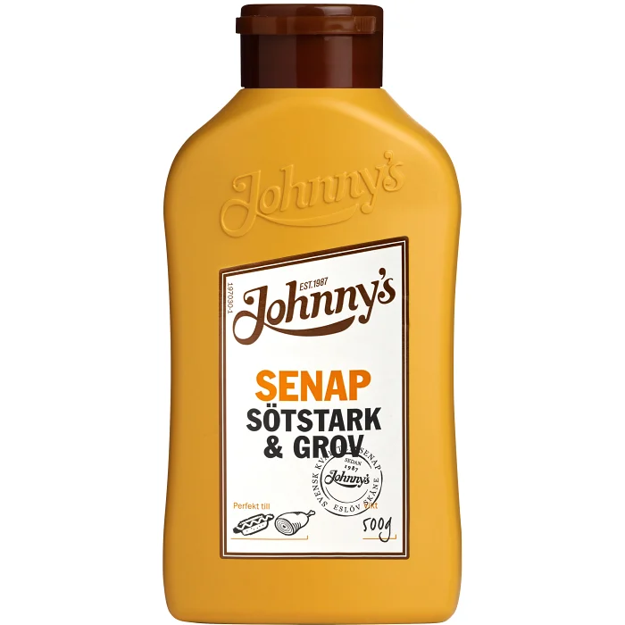 Senap Sötstark & grov 500g Johnnys