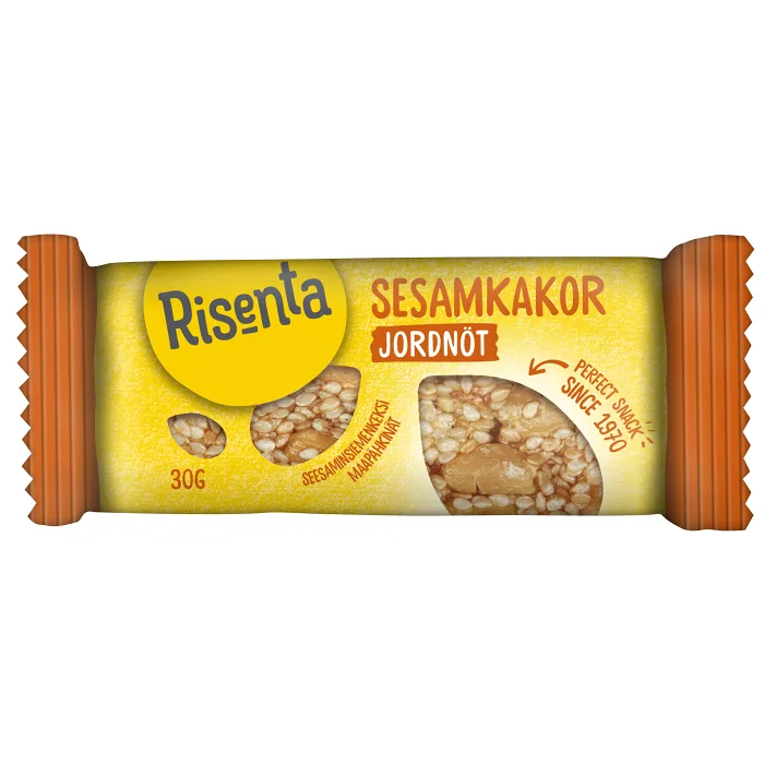 Sesamkaka Jordnöt 30g Risenta