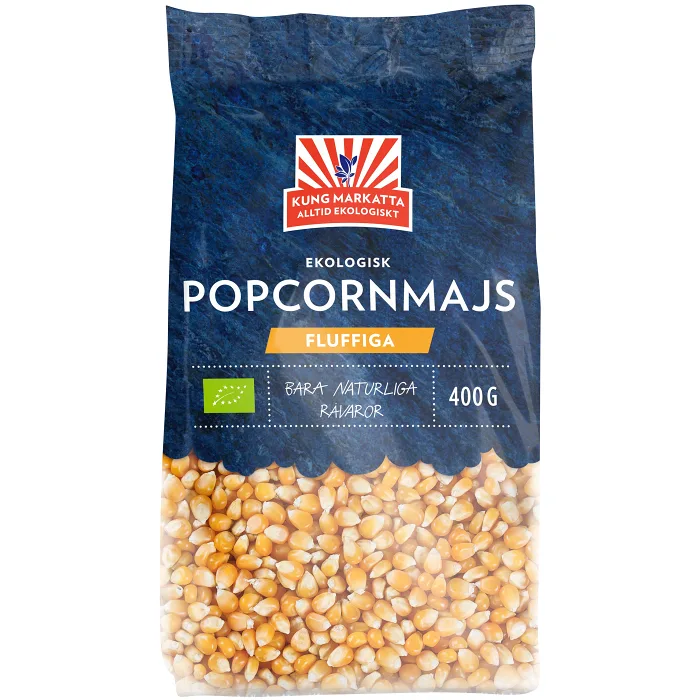 Popcorn Ekologiska 400g Kung markatta