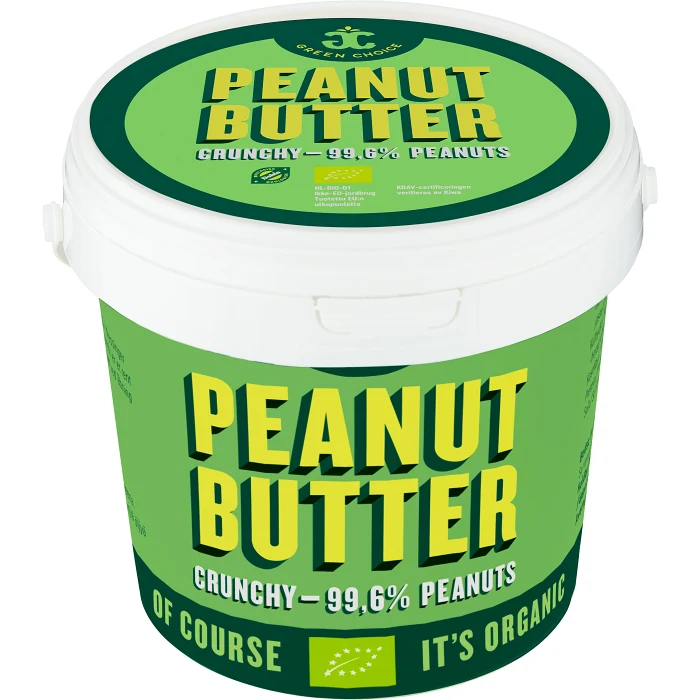 Jordnötssmör Crunchy 1kg KRAV Green Choice