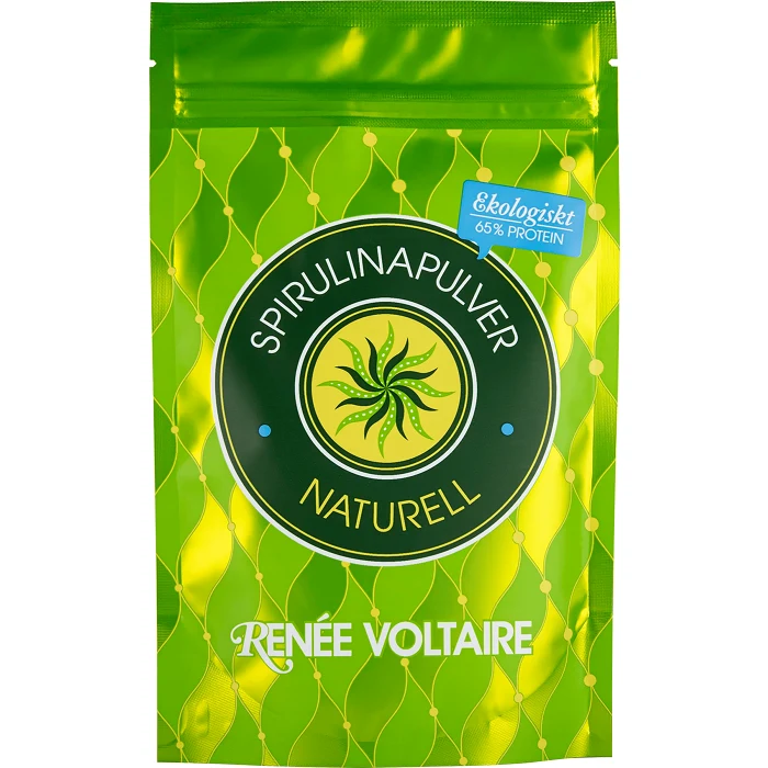 Spirulina naturell ekologiskt pulver 100g Renée Voltaire
