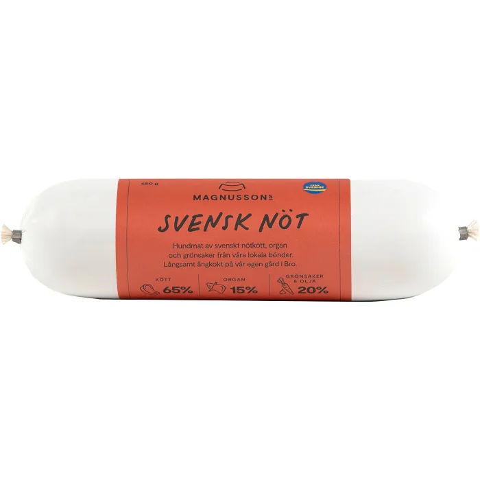 Hundmat Svensk Nöt 650g Magnusson