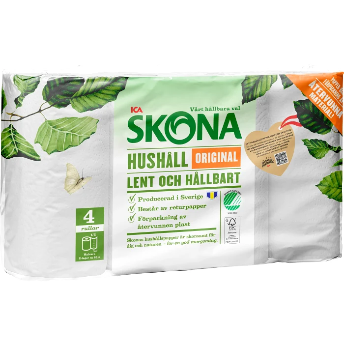 Hushållspapper Original 4-p ICA Skona