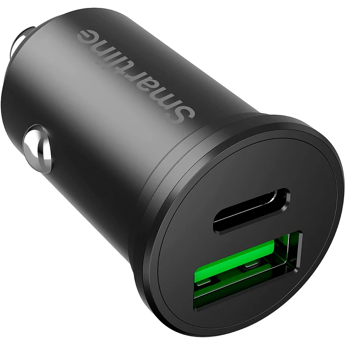 Billaddare 45+30W USB-C+USB-A Smartline