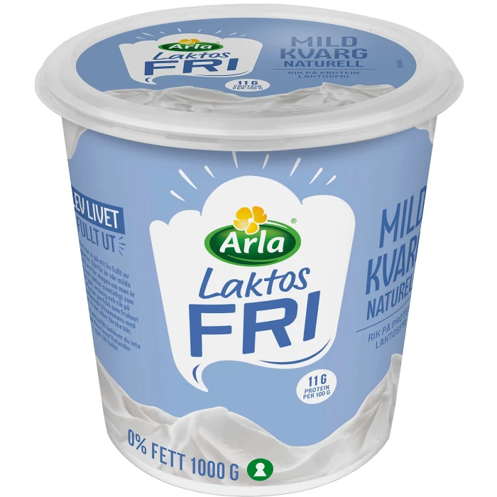 Mild Kvarg Naturell 0% Laktosfri 1000g Arla®