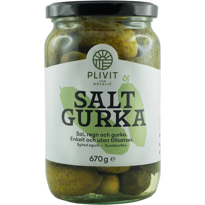 Saltgurka 670g Plivit Trade